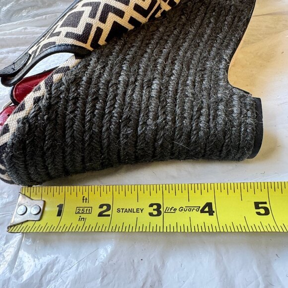 Banana Republic  Espadrille Wedge  Black Cream  Size 9.5 - Picture 14 of 14